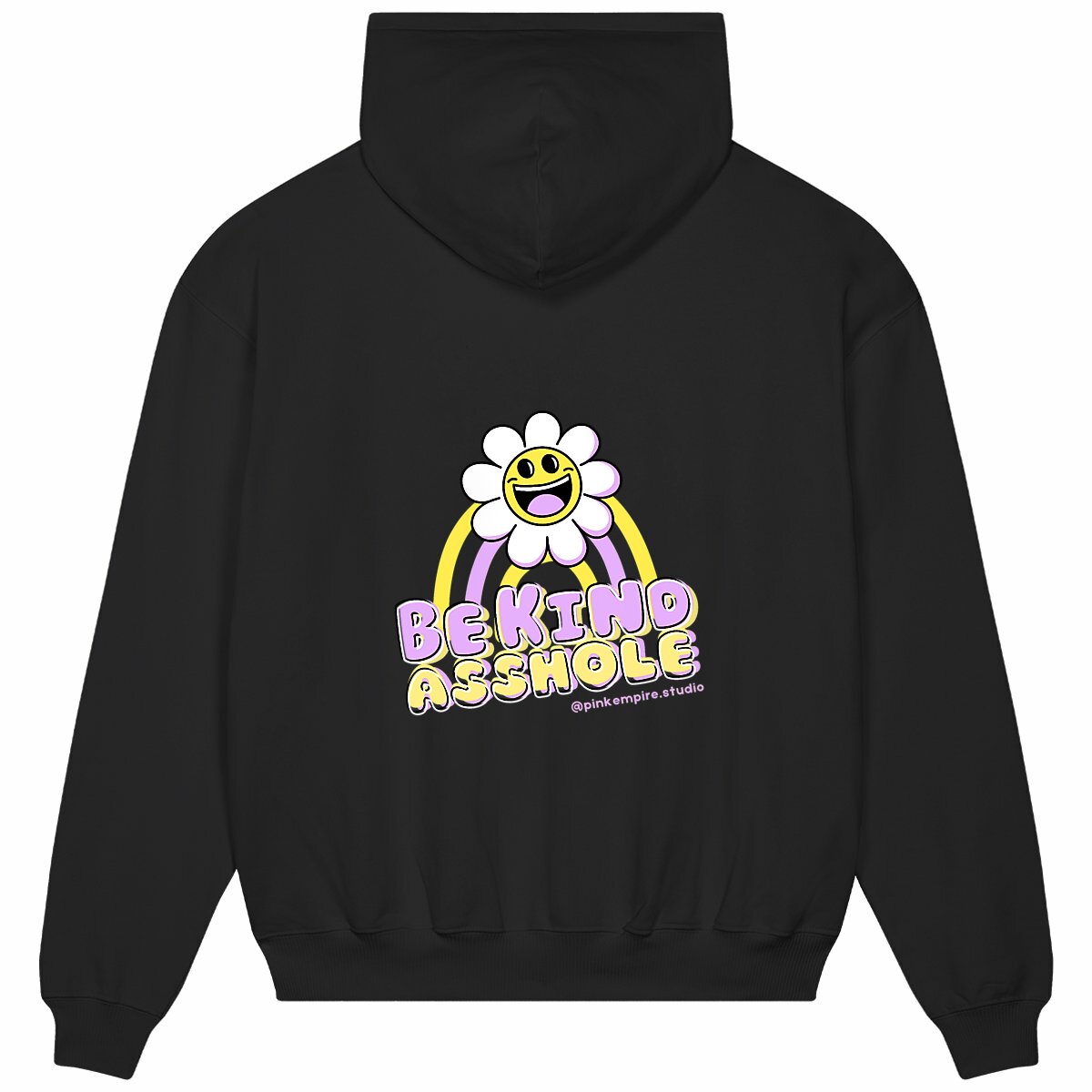 Hoodie Be Kind Asshole Purple