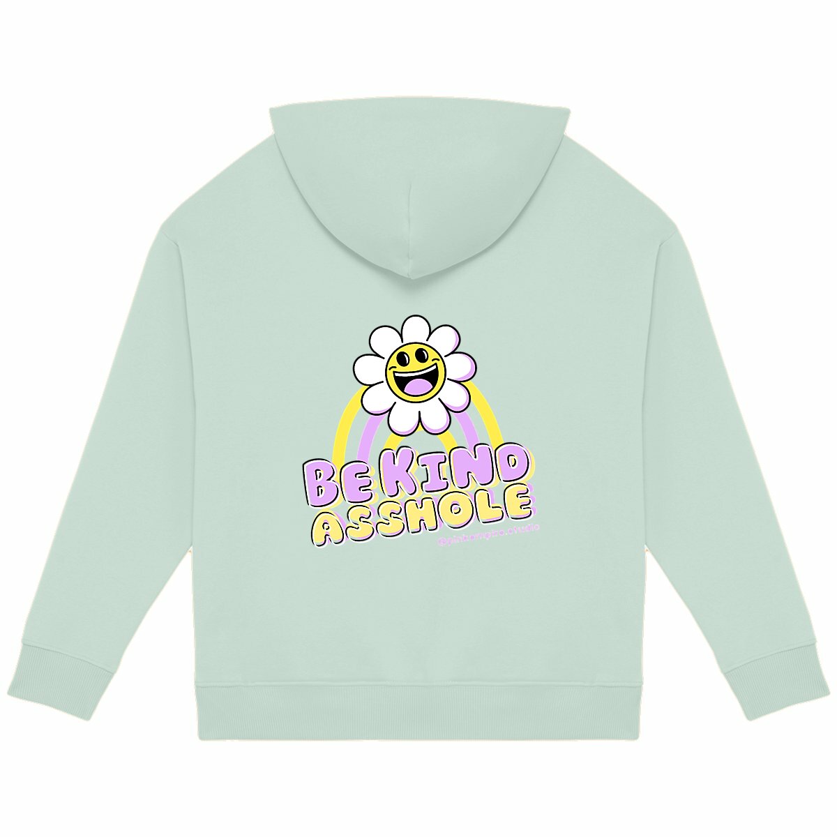 Hoodie Be Kind Asshole Purple