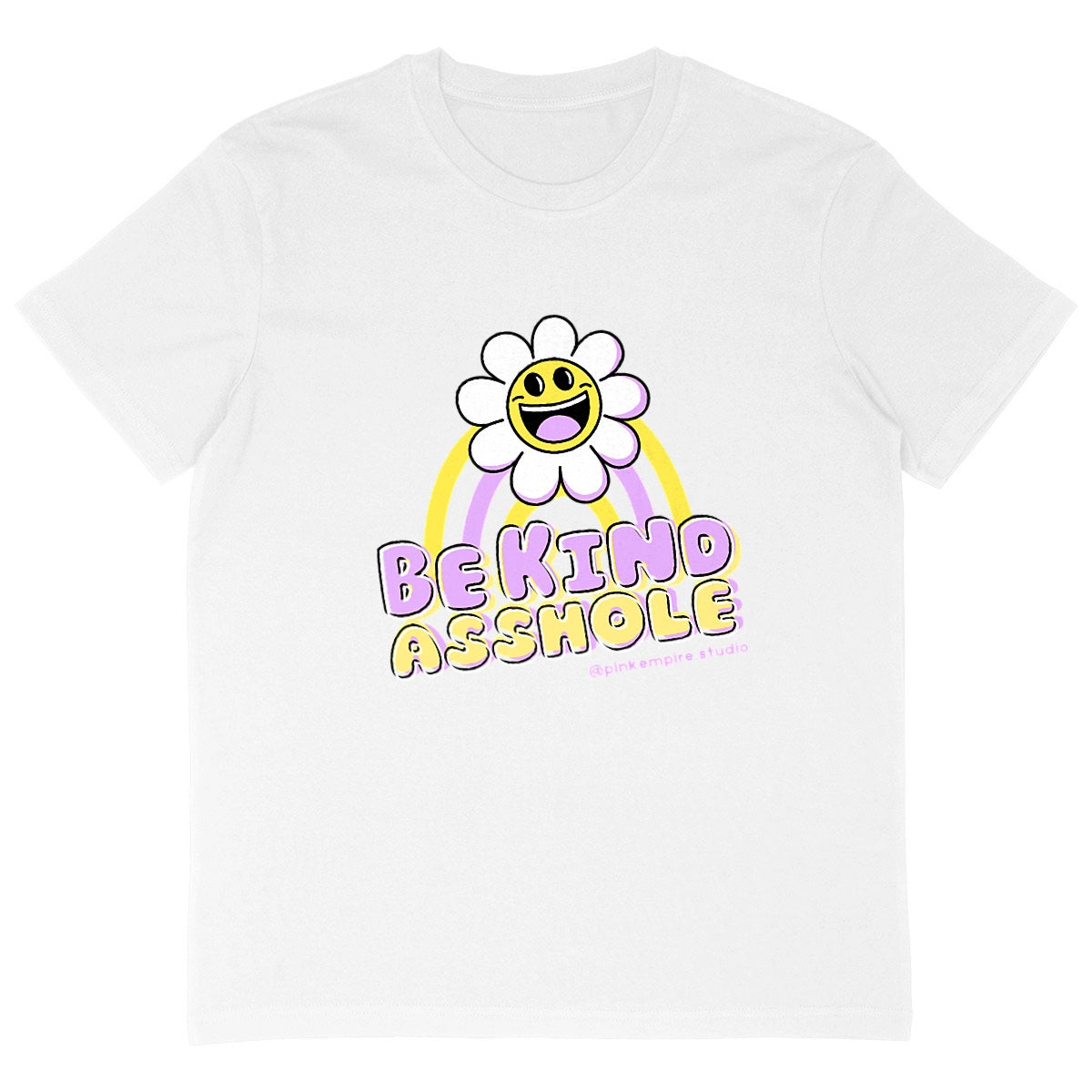Be Kind Asshole Oversized T-shirt Purple