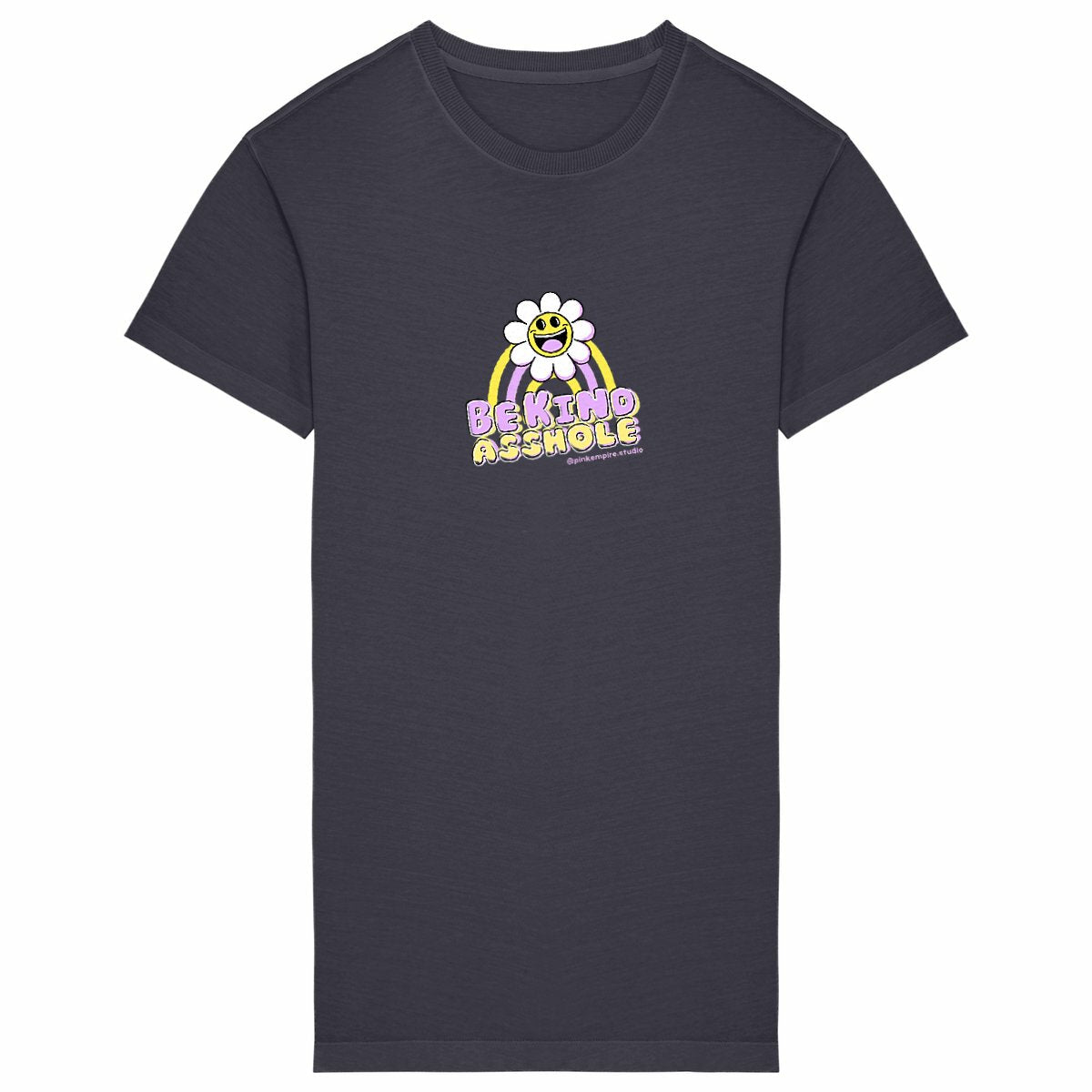 Be Kind Asshole Dress Purple