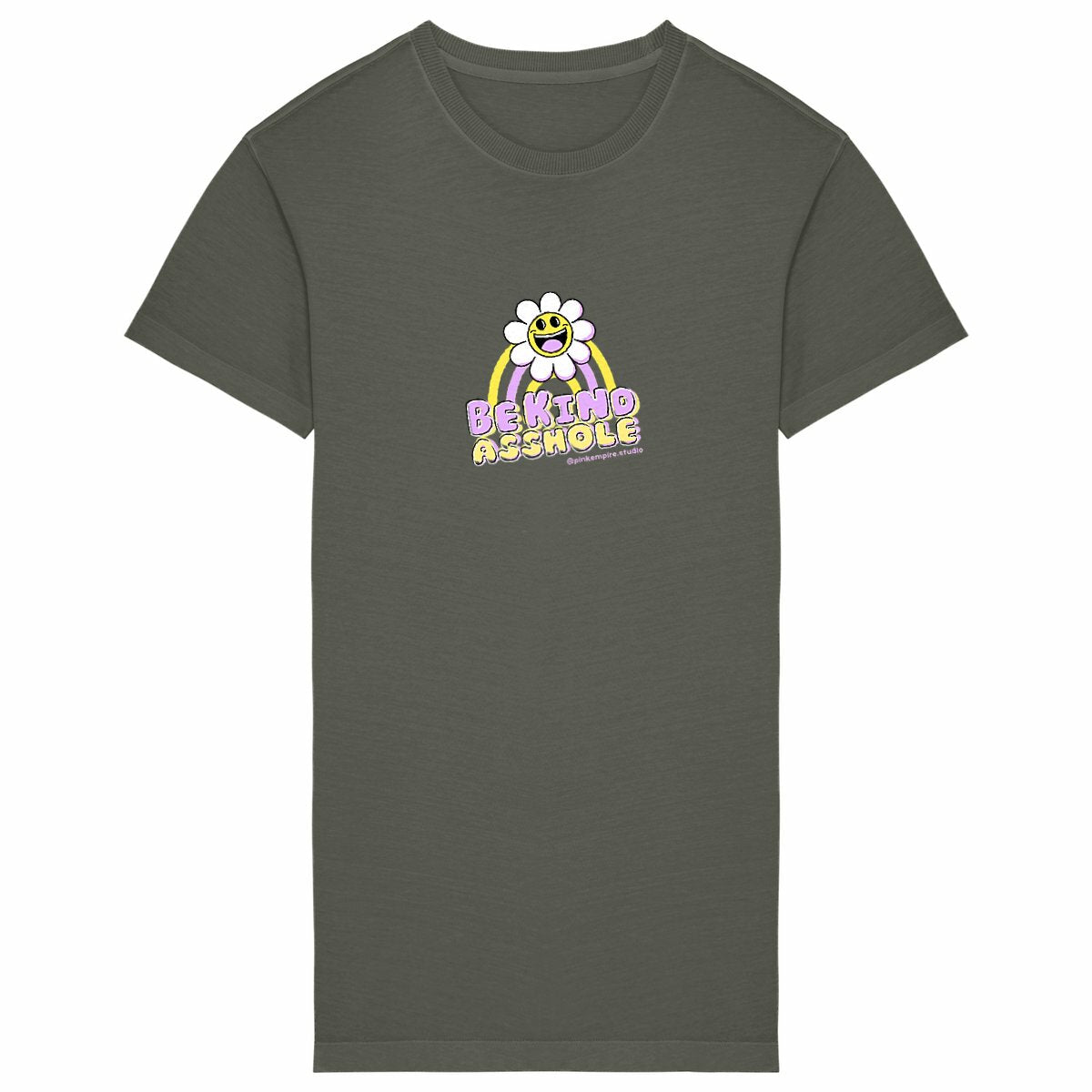 Be Kind Asshole Dress Purple