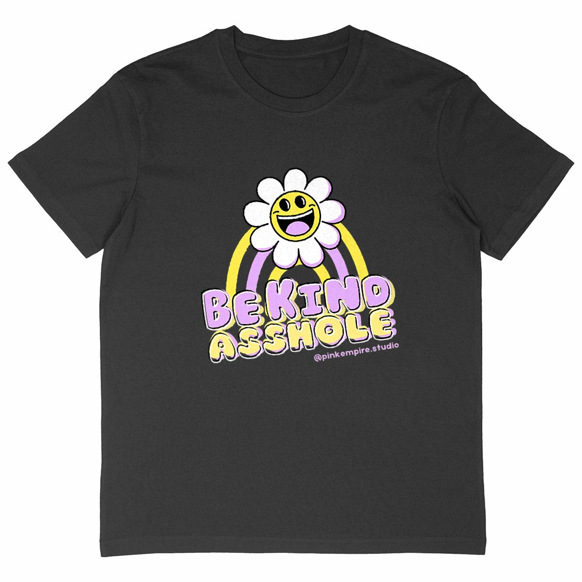 Be Kind Asshole Oversized T-shirt Purple