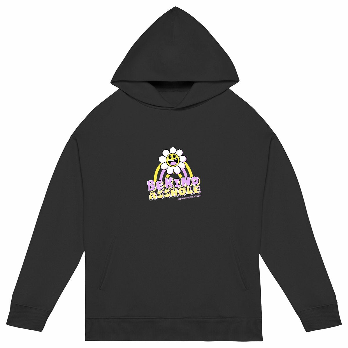 Hoodie Be Kind Asshole Purple